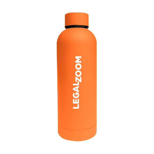 17 oz Double Wall Stainless Steel Bottle with a Rubberized Finish