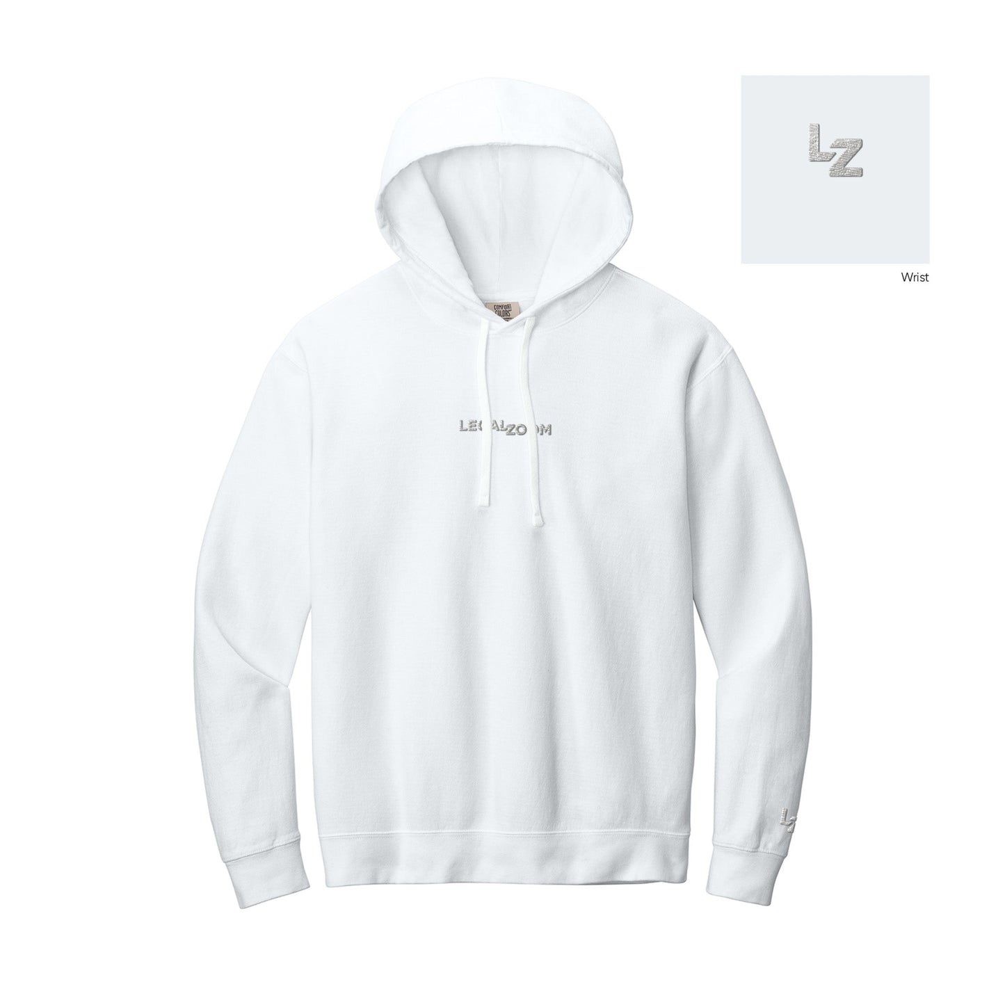 Comfort Colors Lightweight Hooded Sweatshirt - White